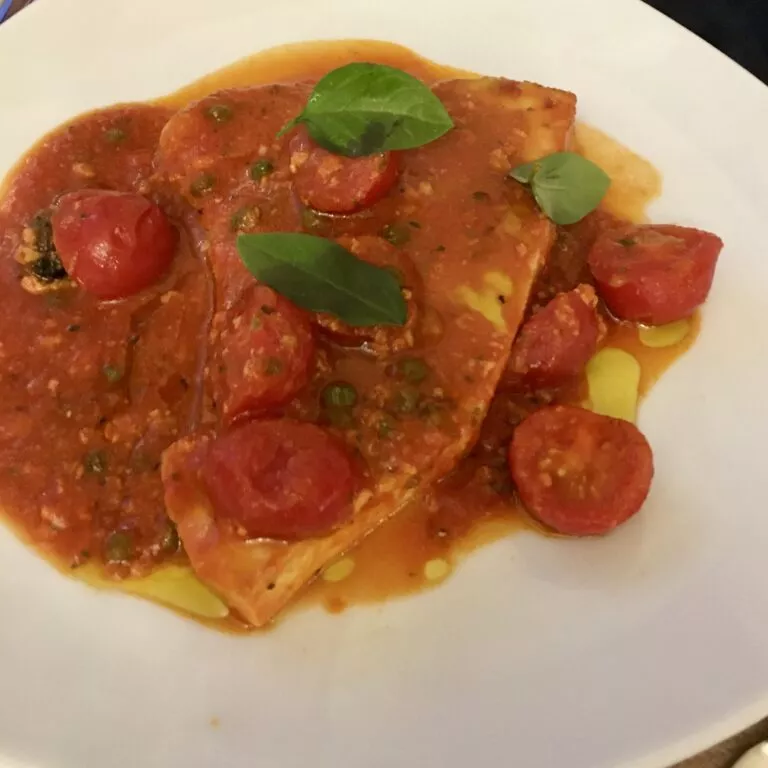 Filetto di ricciola alla siciliana